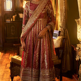 Red Gota Patti Sharara Set