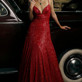 Red Sequin Gown