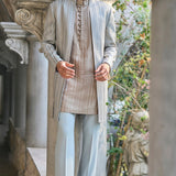 Sage Green Open Jacket Set