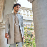 Sage Green Open Jacket Set