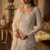 Vintage Ivory Pearl Lehenga Set