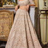 Wheat Pearl Lehenga Set