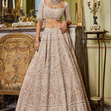Wheat Pearl Lehenga Set