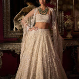 White Sequin Lehenga Set