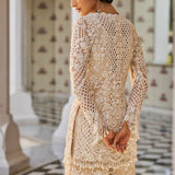 Nude Multi-Coloured 3D Sharara Set