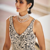 Black Pearl Sharara Set