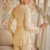 Nude Paisley Sharara Set