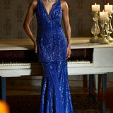 Electric Blue Sharara Set