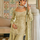 Sage Green Sharara Set