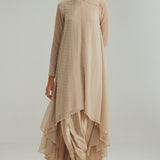Light Beige Pearl Kurta Set
