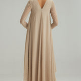 Light Beige Pearl Kurta Set