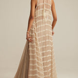Light Beige Pearl Drop Jacket Set