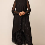 Black Georgette Kurta Set