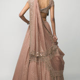 Bronze Rosé Sequins Lehenga Set