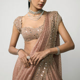 Bronze Rosé Sequins Lehenga Set