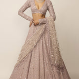 Ash Pink Lehenga Set