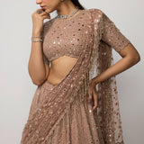 Bronze Rosé Lehenga Set