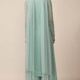 Powder Blue Pearl Drop Kurta Set