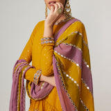 Mustard Dhoti Kurta Set