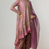 Mud Mauve Multicolour Dhoti Kurta Set