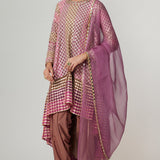 Mud Mauve Multicolour Dhoti Kurta Set