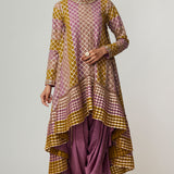 Green Multicolour Dhoti Kurta