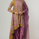 Green Multicolour Dhoti Kurta Set