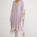 Lilac Chandelier Pearl Drop Kaftan Set