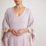 Lilac Chandelier Pearl Drop Kaftan Set