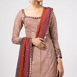 Jade Green Kurta Lehenga Pants Set