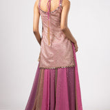 Dark Blush Kurta Lehenga Set