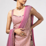 Dark Blush Kurta Lehenga Set