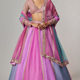 Mauve Multicolor Lehenga Set