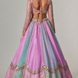 Mauve Multicolor Lehenga Set
