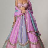 Mauve Multicolor Lehenga Set