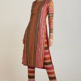 Olive Green Straight Kurta Pant Set