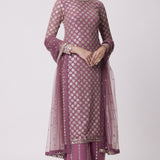Mud Mauve Straight Kurta Set