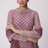 Mud Mauve Straight Kurta Set