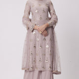 Ash Pink Straight Kurta Set