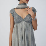 Crystal Grey Kurta Set