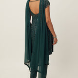 Jade Green Embellished Kurta Set