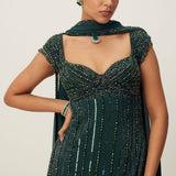 Jade Green Embellished Kurta Set