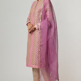 Mud Mauve Multicolour Kurta Set