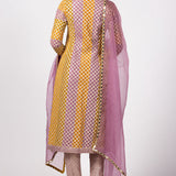 Mustard Multicolour Kurta Set