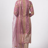 Mud Mauve Mirror Kurta Set