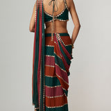 Cranberry Multicolour Saree