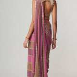 Mud Mauve Multicolour Saree