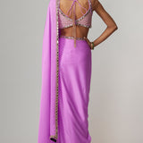 Mauve Saree Set