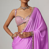 Mauve Saree Set