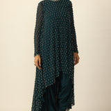 Dark Teal Drop Kurta Set